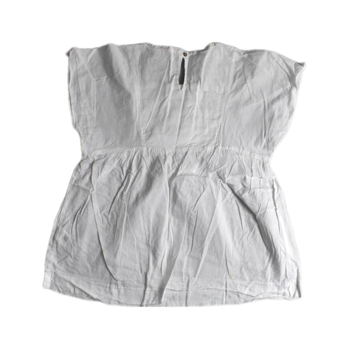 A White Short Sleeve Tops from Château de Sable in size 12Y for girl. (Back View)
