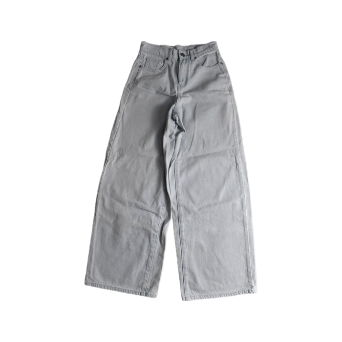 A Grey Casual Pants from Seed in size 12Y for girl. (Front View)