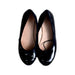 A Black Flats from Jacadi in size 10Y for girl. (Back View)