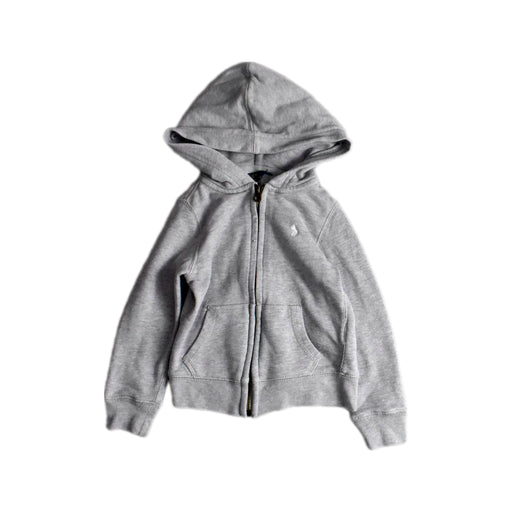 A Grey Hooded Sweatshirts from Polo Ralph Lauren in size 3T for neutral. (Front View)
