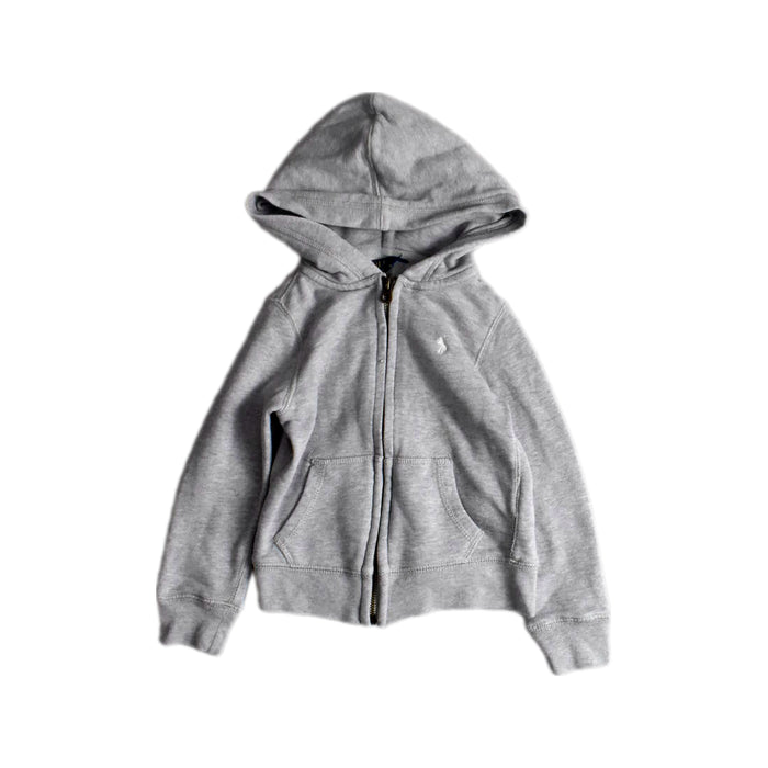 A Grey Hooded Sweatshirts from Polo Ralph Lauren in size 3T for neutral. (Front View)