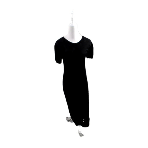 A Black Short Sleeve Dresses from Hatch in size Maternity-M for maternity. (Front View)