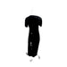 A Black Short Sleeve Dresses from Hatch in size Maternity-M for maternity. (Back View)