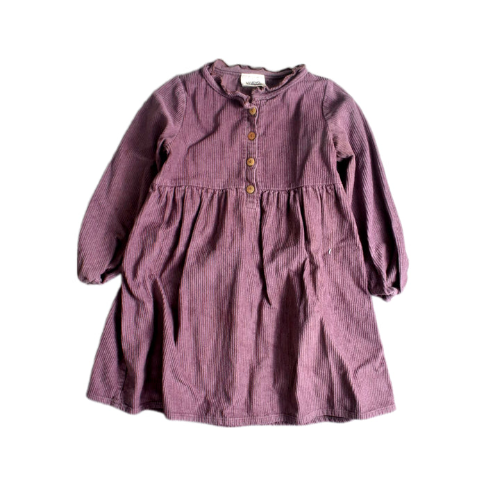 A Purple Long Sleeve Dresses from Studio Boheme Paris  in size 6T for girl. (Front View)