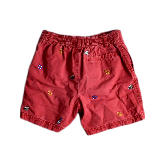 A Red Shorts from Ralph Lauren in size 2T for boy. (Back View)