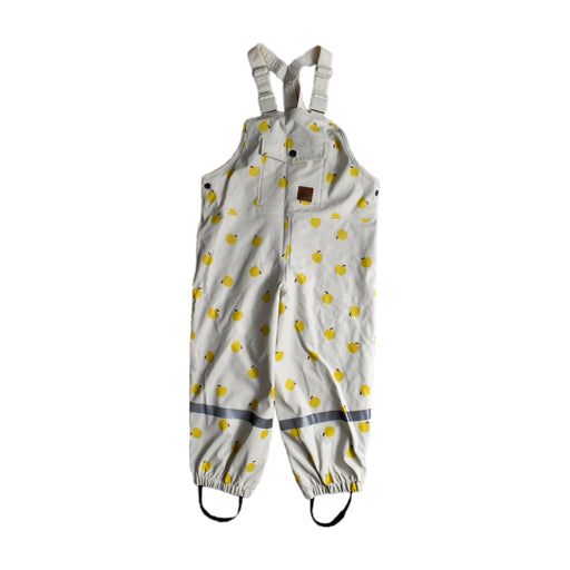 A White Long Overalls from Kuling in size 2T for neutral. (Front View)