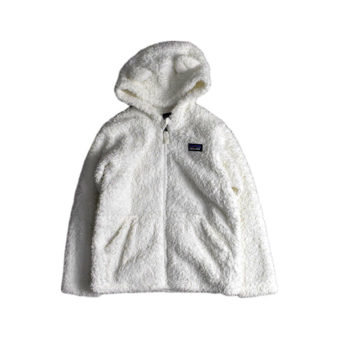 A White Puffer/Quilted Jackets from Patagonia in size 5T for neutral. (Front View)