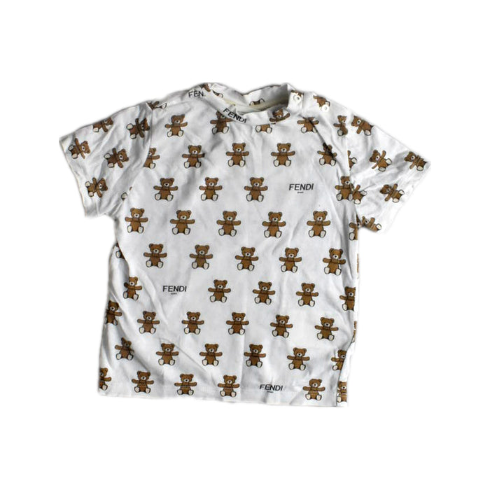 A White Short Sleeve T Shirts from Fendi in size 6-12M for neutral. (Front View)
