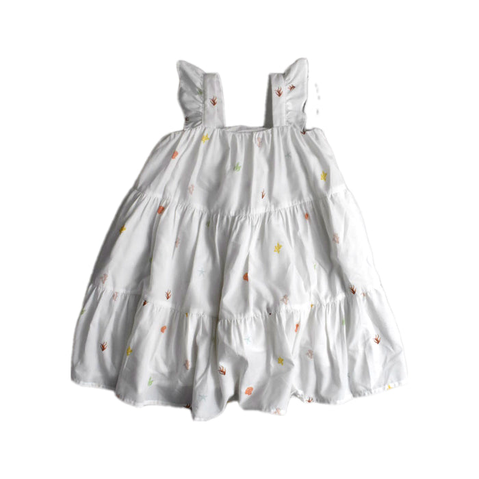 A White Sleeveless Dresses from Love, Bonito in size 2T for girl. (Front View)