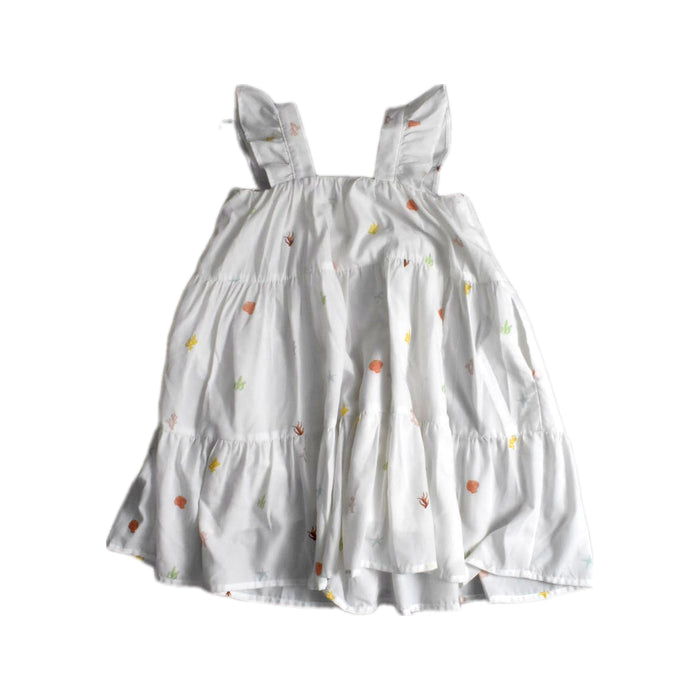 A White Sleeveless Dresses from Love, Bonito in size 2T for girl. (Back View)
