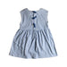 A Blue Sleeveless Dresses from Château de Sable in size 4T for girl. (Back View)