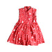 A Red Sleeveless Dresses from Elly in size 3T for girl. (Front View)