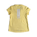 A Yellow Short Sleeve T Shirts from Adidas in size 7Y for girl. (Back View)