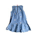 A Blue Sleeveless Dresses from Crewcuts in size 3T for girl. (Back View)
