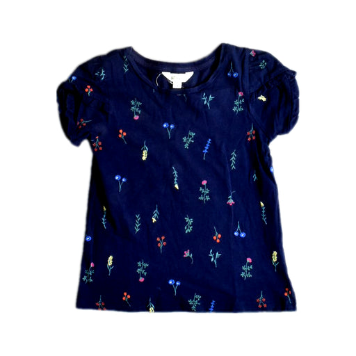 A Navy Short Sleeve Tops from Milkshake in size 5T for girl. (Front View)