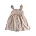 A Beige Sleeveless Dresses from Jamie Kay in size 5T for girl. (Front View)
