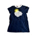A Navy Short Sleeve Dresses from Fendi in size 3T for girl. (Front View)