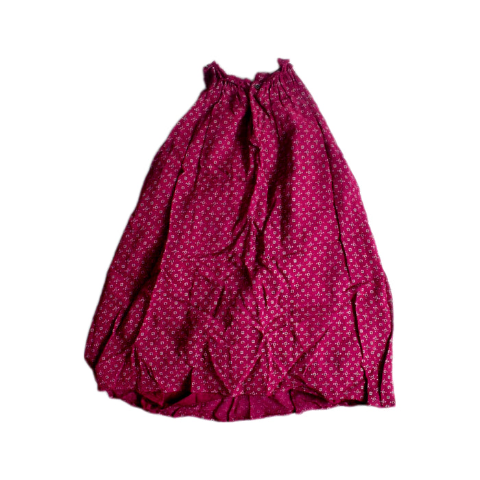 A Pink Sleeveless Dresses from Velveteen in size 6T for girl. (Back View)