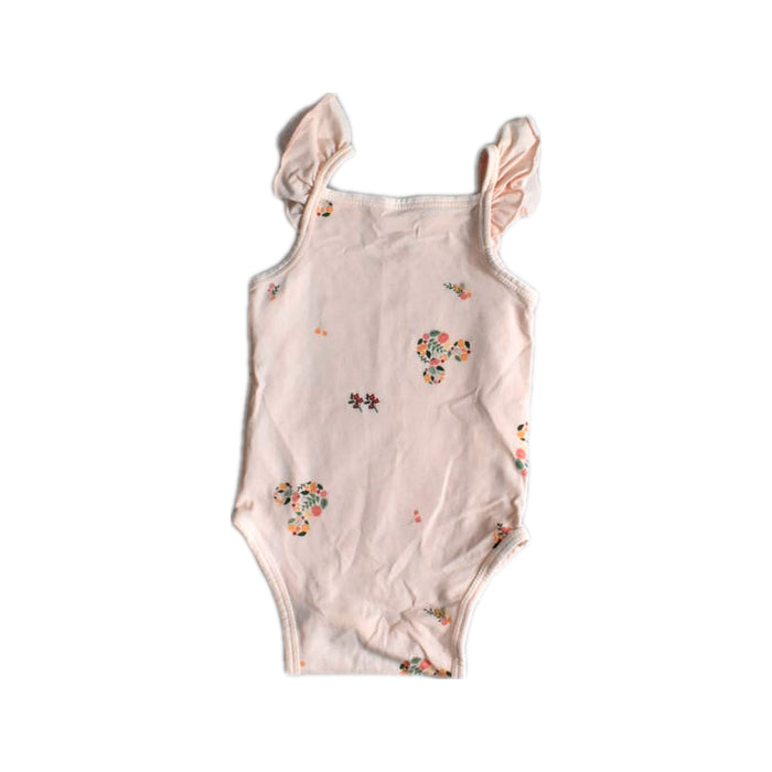 A Pink Sleeveless Bodysuits from Elly in size 0-3M for girl. (Back View)