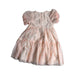A Pink Short Sleeve Dresses from Seed in size 4T for girl. (Back View)