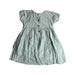 A Green Short Sleeve Dresses from Our Mini Nature in size 4T for girl. (Back View)