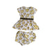A White Shorts Sets from Young Versace in size 12-18M for girl. (Front View)