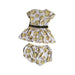 A White Shorts Sets from Young Versace in size 12-18M for girl. (Back View)