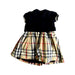 A Black Short Sleeve Dresses from Burberry in size 3T for girl. (Back View)