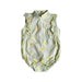 A Green Sleeveless Rompers from Elly in size 6-12M for girl. (Front View)