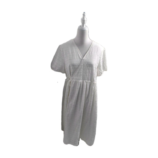 A White Short Sleeve Dresses from Dear in size Maternity-XL for maternity. (Front View)