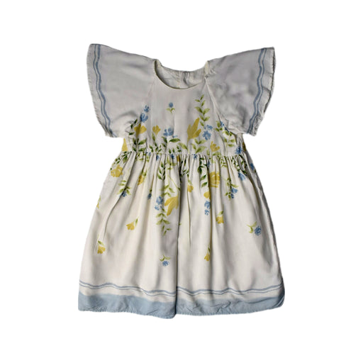 A White Short Sleeve Dresses from Our Mini Nature in size 3T for girl. (Front View)