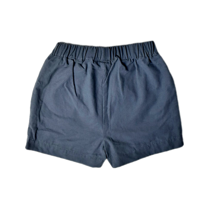 A Blue Shorts from Mimi Mono in size 2T for boy. (Back View)