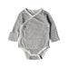 A Black Long Sleeve Bodysuits from Mori in size 3-6M for neutral. (Front View)