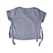 A Grey Short Sleeve Tops from Le Petit Society in size 0-3M for neutral. (Back View)