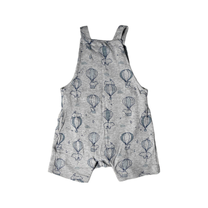 A Grey Overall Shorts from Mothercare in size 0-3M for boy. (Back View)