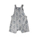 A Grey Overall Shorts from Mothercare in size 0-3M for boy. (Back View)