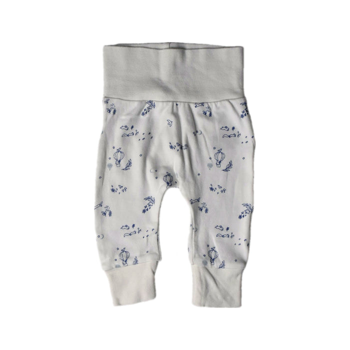 A White Casual Pants from Mothercare in size 0-3M for neutral. (Front View)