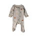A Beige Onesies from Le Petit Society in size 0-3M for neutral. (Back View)