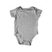 A Grey Short Sleeve Bodysuits from Mothercare in size 6-12M for neutral. (Front View)