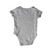 A Grey Short Sleeve Bodysuits from Mothercare in size 6-12M for neutral. (Back View)