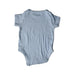 A Blue Short Sleeve Bodysuits from Mothercare in size 0-3M for boy. (Back View)