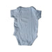 A Blue Short Sleeve Bodysuits from Mothercare in size 0-3M for boy. (Back View)