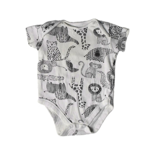 A White Short Sleeve Bodysuits from Mothercare in size 0-3M for neutral. (Front View)