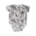 A White Short Sleeve Bodysuits from Mothercare in size 0-3M for neutral. (Front View)