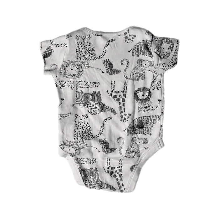 A White Short Sleeve Bodysuits from Mothercare in size 0-3M for neutral. (Back View)