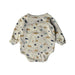 A Ivory Long Sleeve Bodysuits from Mori in size 3-6M for neutral. (Back View)