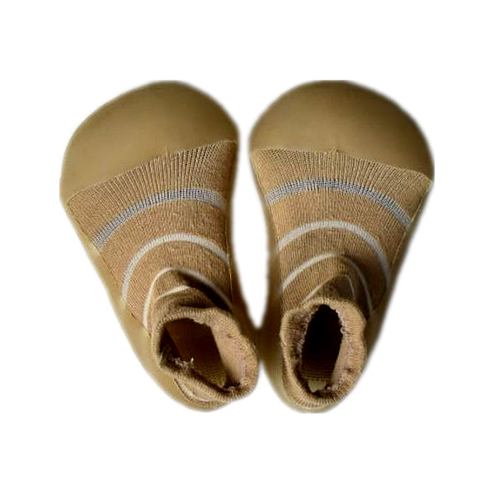 A Beige Booties from Attipas in size 12-18M for girl. (Back View)