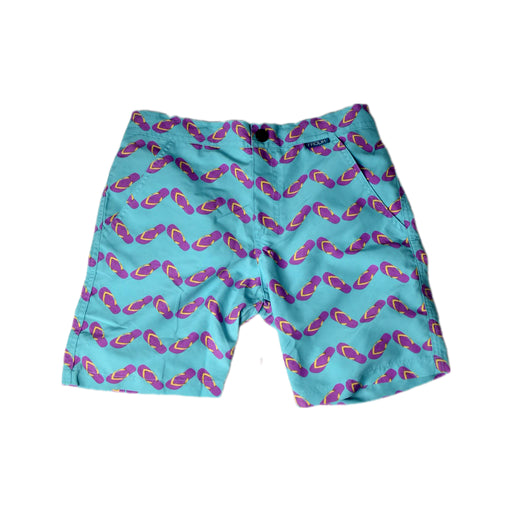 A Blue Shorts from Frolik in size 12Y for boy. (Front View)