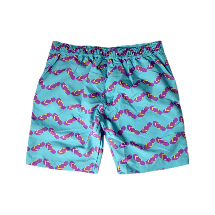 A Blue Shorts from Frolik in size 12Y for boy. (Back View)