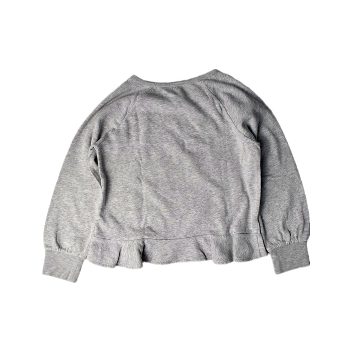 A Grey Crewneck Sweatshirts from Crewcuts in size 10Y for girl. (Back View)